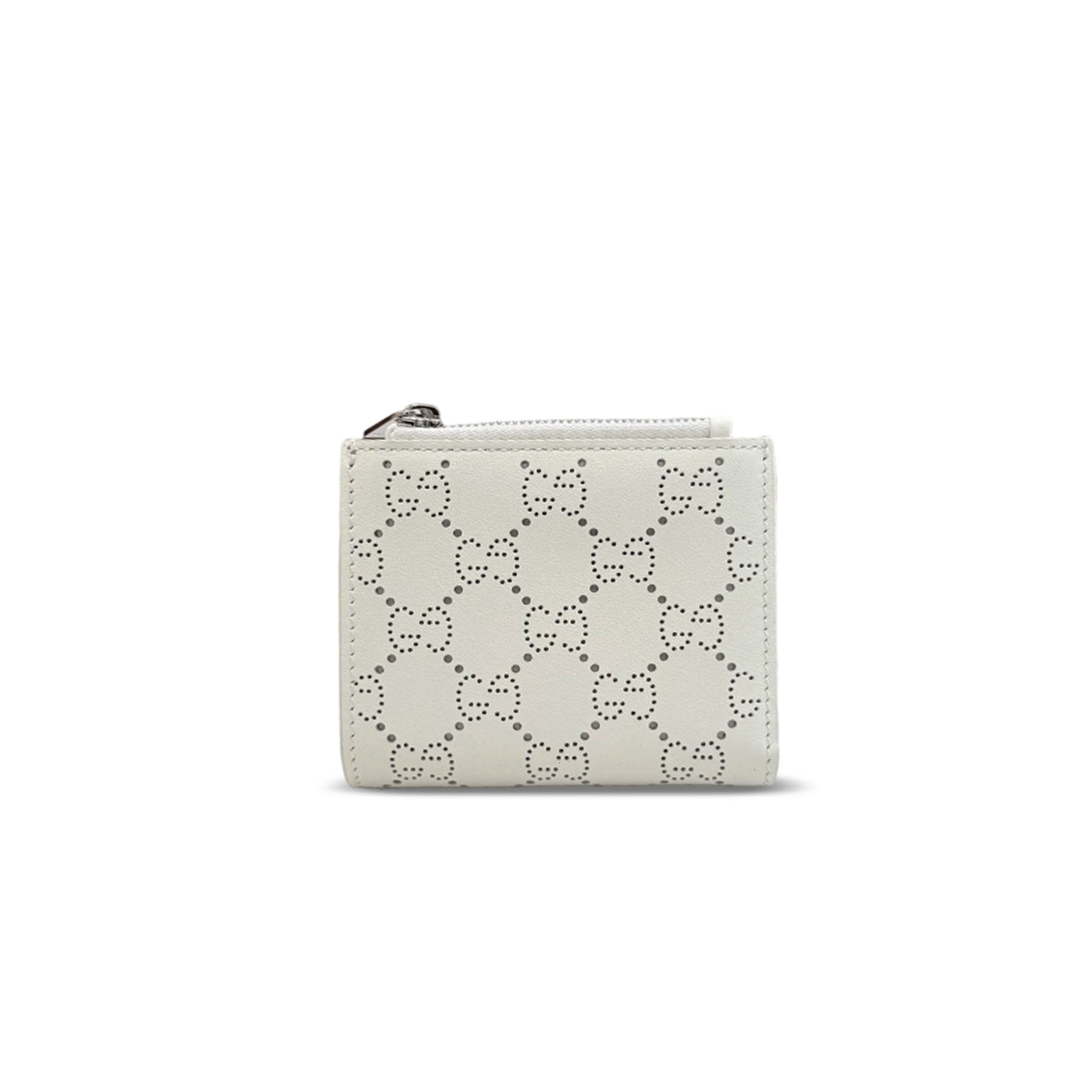 GUCCI PERFORATED GG SMALL WALLET 876086 (10*8cm)